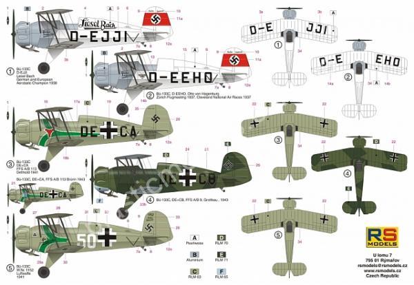 1/72 RS models 92221 Bücker 133 C 