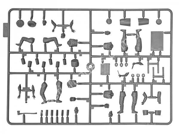 1/35 ICM 35618 Feldküche WWII German Field Kitchen with cooks