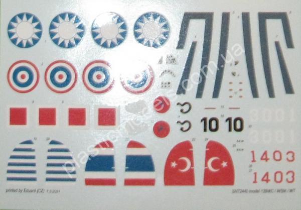 1/72 Special hobby 72440 model 139 WC/WSM/WT ‘Chinese, Siamese and Turkish Service’