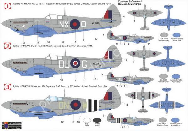 1/72 Kovozavody Prostejov 0479 Spitfire HF Mk.VII „Grey camo“