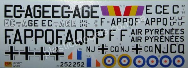 1/72 RS models 92095 Airspeed Envoy,Cheetah engine