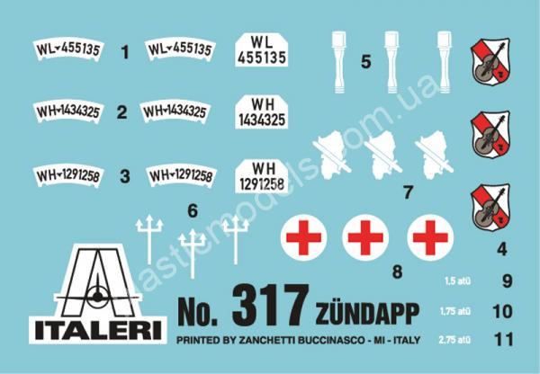 1/35 Italeri 317 Zündapp KS750