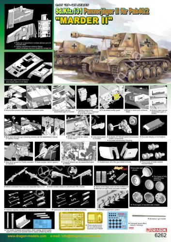 1/35 Dragon 6262 Sd.Kfz.131 Panzerjager ll Fur Pak40/2 