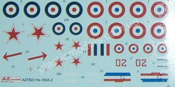 1/72 AZ model 7822 Heinkel He 162A-2 