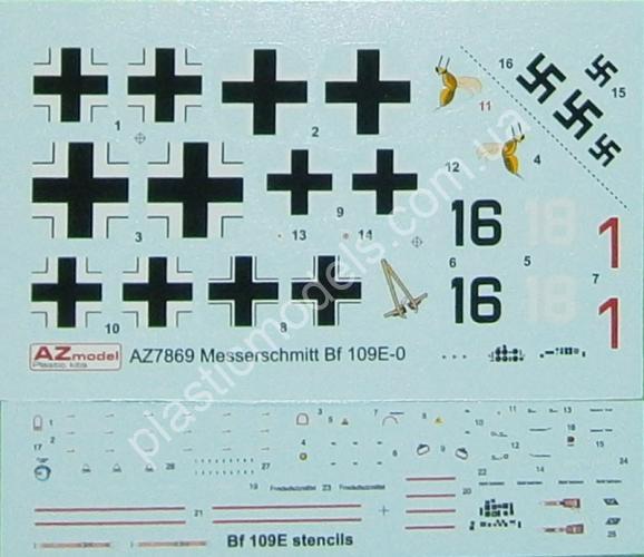 1/72 AZ model 7869 Bf 109E-0 “First Emil”