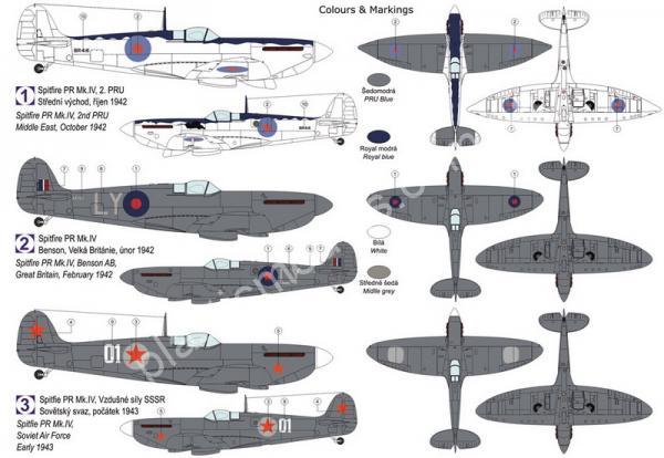 1/72 Kovozavody Prostejov 0501 Supermarine Spitfire Pr.IV