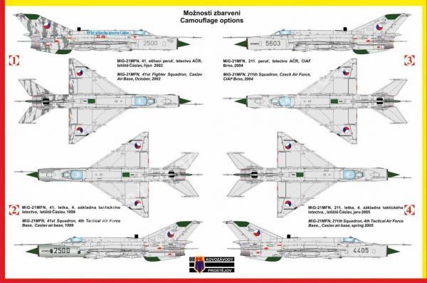 1/72 Kovozavody Prostejov 0087 Mikojan-Gurjevič MiG-21MFN 