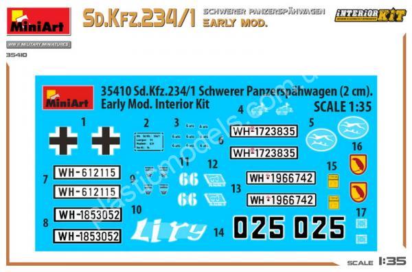 1/35 MiniArt 35410 Sd.Kfz.234/1 Schwerer Panzerspähwagen Early Mod.