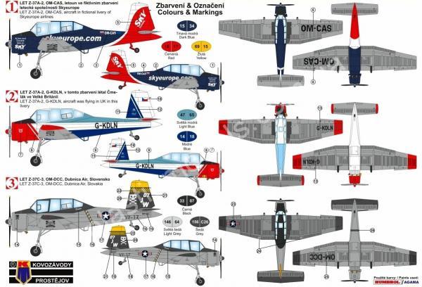 1/72 Kovozavody Prostejov 0130 Zlin Z-37A-2 Čmelák International