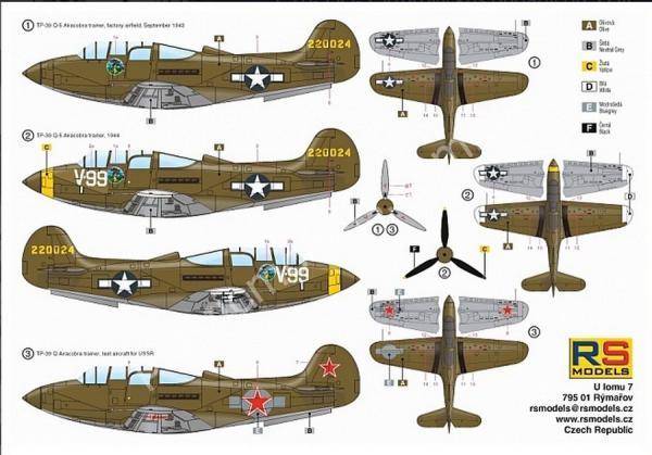 1/72 RS models 92151 TP-39 Q-5 Airacobra Trainer