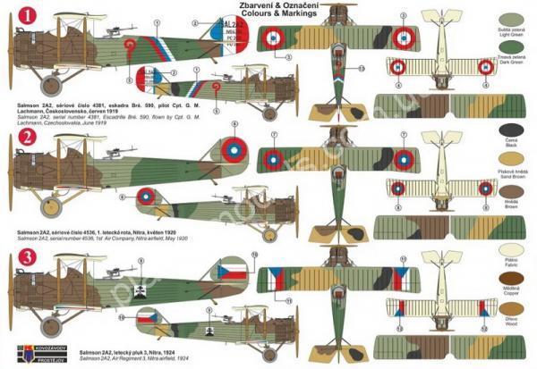 1/72 Kovozavody Prostejov 0324 Salmson Sal.2A2 „Czechoslovakia“
