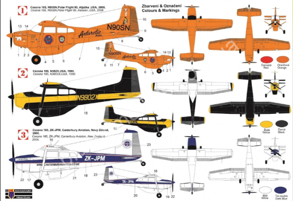 1/72 Kovozavody Prostejov 0366 Cessna C-185 Skywagon 