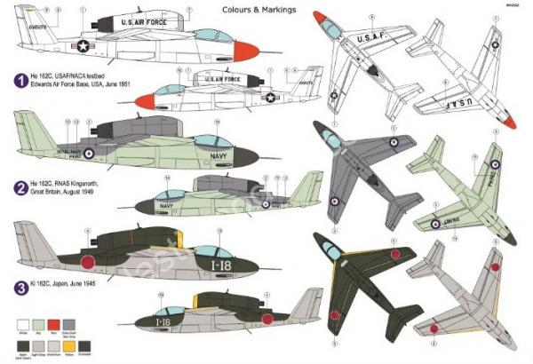 1/72 AZ model 7835 He 162C „Salamander“ In foreign services