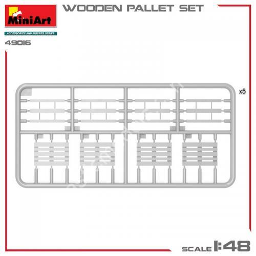 Wooden Pallet Set 1/48 MiniArt 49016