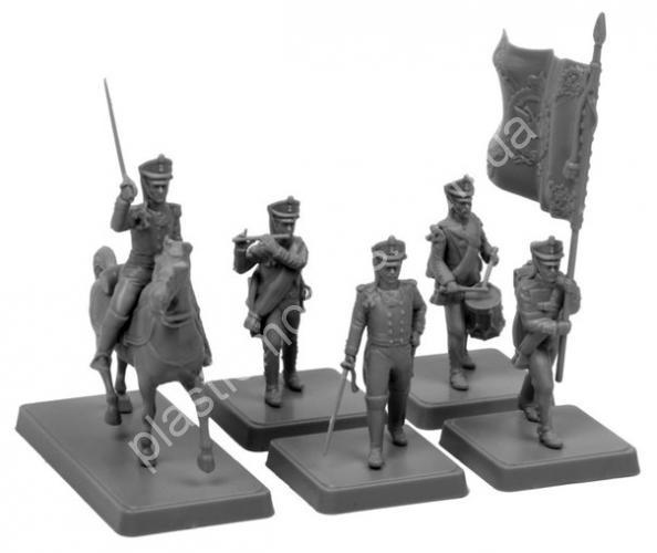 1/72 Zvezda 6815 Russian line infantry. Command Group, 1812-1814