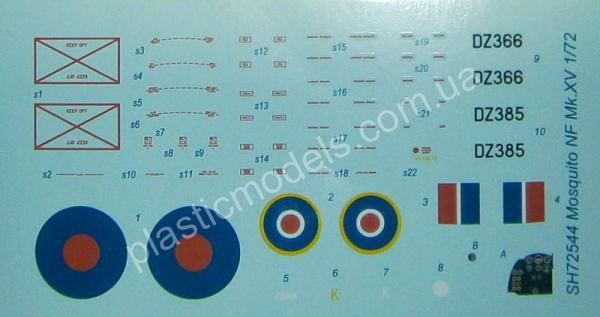1/72 Special hobby 72544 DH.98 Mosquito NF Mk.XV ‘High-Altitude Night Fighter’