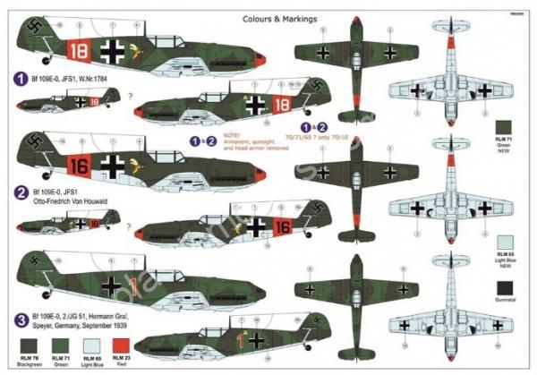 1/72 AZ model 7869 Bf 109E-0 “First Emil”