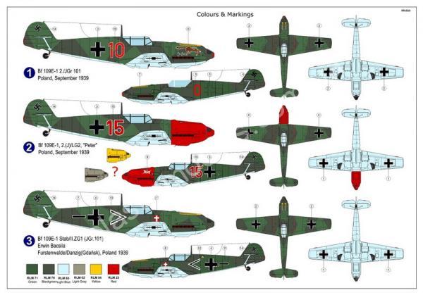 1/72 AZ model 7801 Messerschmitt Bf 109E-1 „Polish Campaign“
