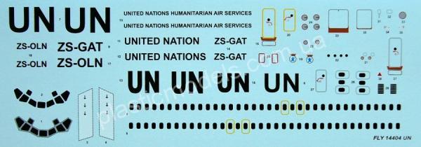 1/144 FLY 14404 McDonnell Douglas Dc-9-32 United Nations