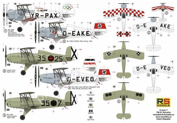 1/72 RS models 92220 Bücker 133 A/B 