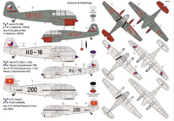 1/72 Kovozavody Prostejov 0429 Aero K-75 “Military”