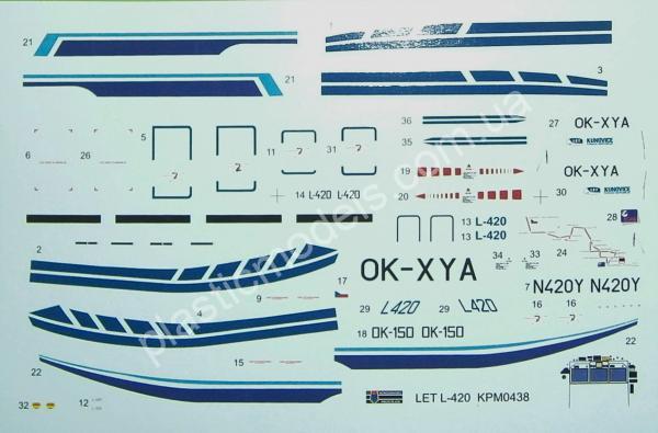1/72 Kovozavody Prostejov 0438 Let L-420 “Turbolet”