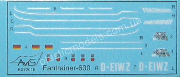 1/72 Avis 72016 Rhein-Flugzeugbau Fantrainer 600