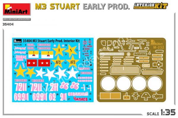 1/35 MiniArt 35404 M3 Stuart early prod. Interior kit