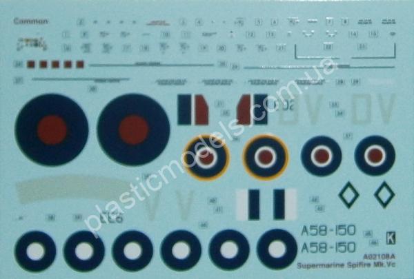 1/72 Airfix 02108 Supermarine Spitfire Mk Vc
