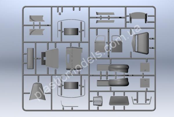 1/35 ICM 35412 V3000S/SS M (Sd.Kfz.3b) Maultier, Германский полугусеничный грузовой автомобиль ІІ МВ