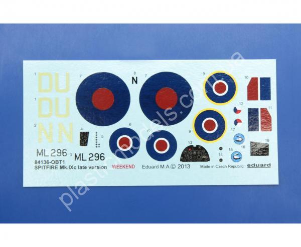 1/48 Eduard 84136 Spitfire Mk. IXc late version