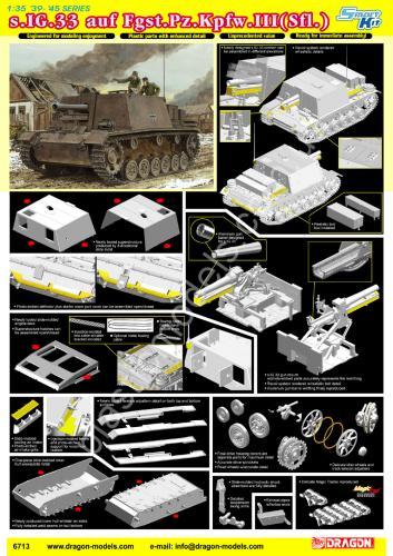 1/35 Dragon 6713 s.I.G.33 auf Fgst.Pz.Kpfw.III (Sfl.)