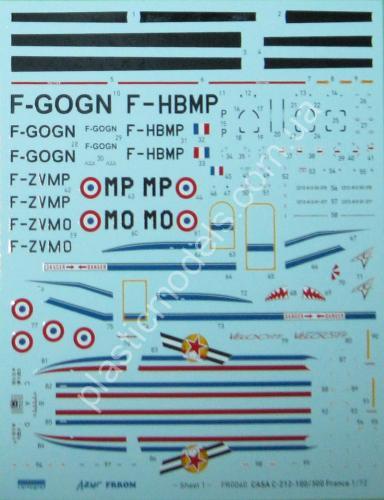 1/72 Frrom Azur 0040 Casa C-212 France