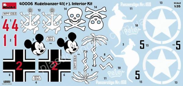 1/35 MiniArt 40006 Kugelpanzer 41 (r) ineterior kit