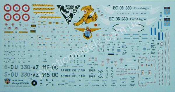 1/72 Modelsvit 72074 Mirage 2000B