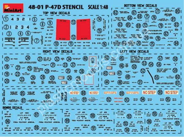 Republic P-47D-10RE Thunderbolt Advanced Kit 1/48 MiniArt 48030