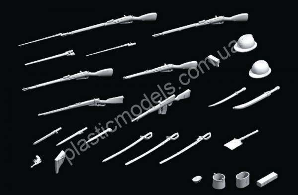 1/35 ICM 35672  Первая мировая война Русская пехота оружие и оборудование
