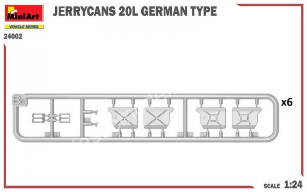1/24 MiniArt 24002 Jerrycans 20l German Type