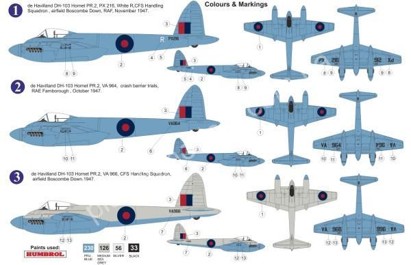 1/72 AZ model 7652 DH-103 Hornet PR.2