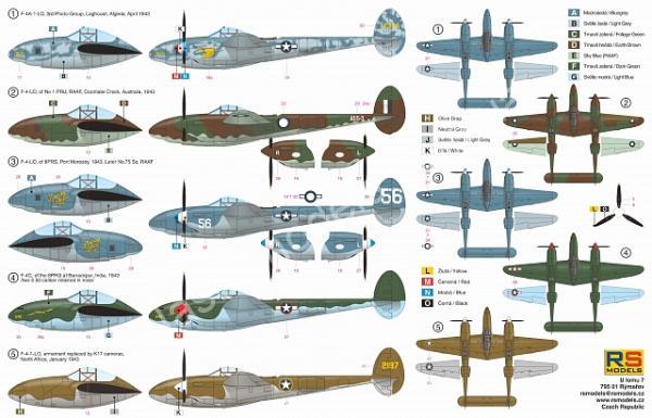 1/72 RS models 92254 F-4/F-4A Lightning