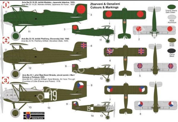 1/72 Kovozavody Prostejov 0353 Avia Ba.33 „Metal Prop.“
