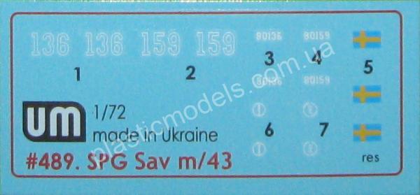 1/72 UM 489 Swedish assault SPG m/43