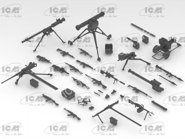 1/35 ICM 35749 Infantry weapons and chevrons of the Armed Forces of Ukraine