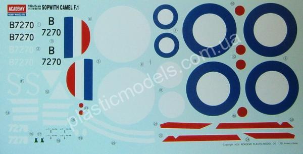 1/32 Academy 12109 The Fighter of World War I Sopwith CAMEL F.1