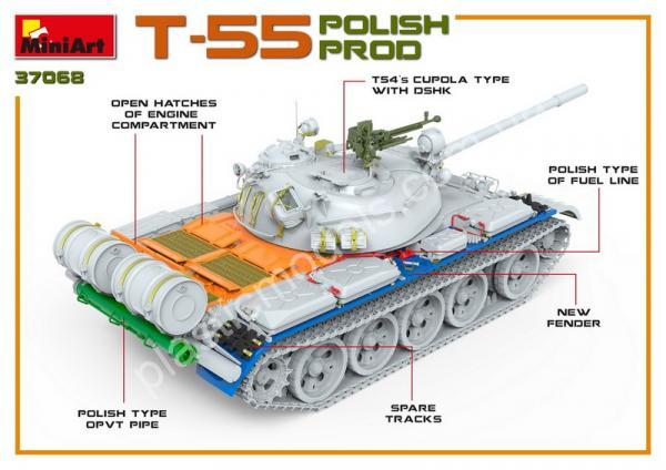 1/35 MiniArt 37068 T-55 Polish Production