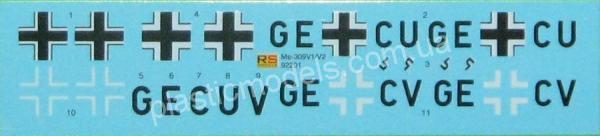 1/72 RS models 92201 Messerschmitt Me 309 V1/V2