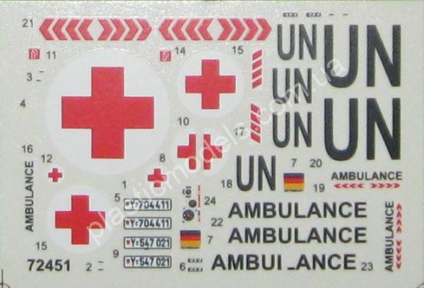 1/72 ACE 72451 Unimog U1300L 4x4 (Krankenwagen/Ambulance)