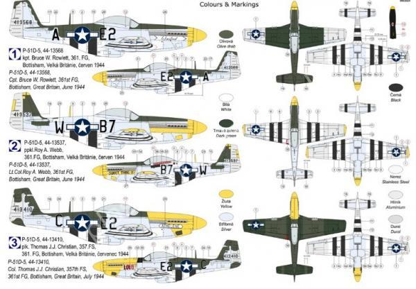 1/72 Kovozavody Prostejov 0442 P-51D-5 Mustang “361st FG”