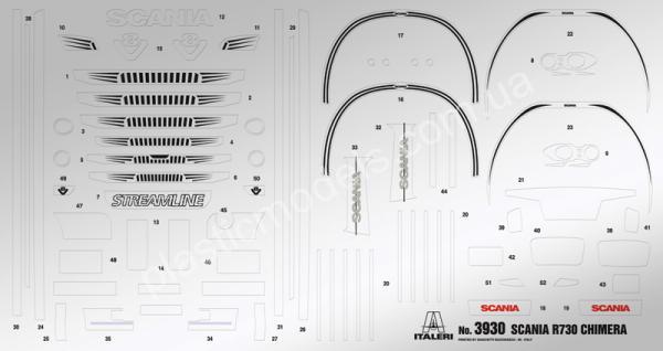1/24 Italeri 3930 SCANIA R730 STREAMLINE 