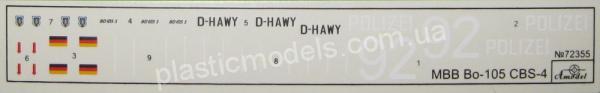 1/72 A-model 72355 MBB Bo-105 CBS-4